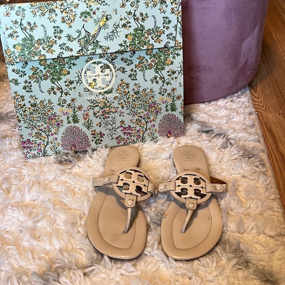 Tory Burch Cream Sandals